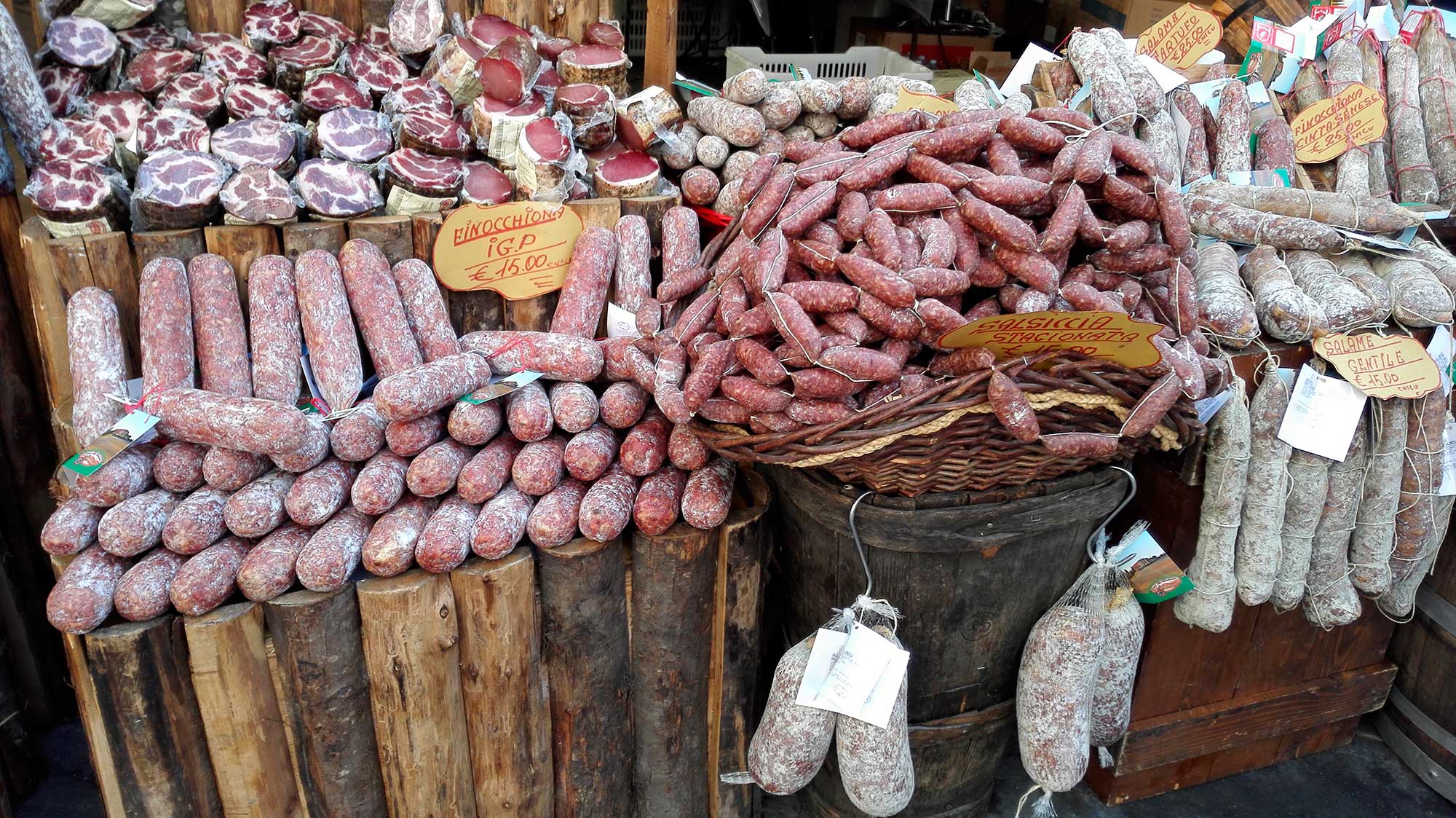 Genuine tuscan salami